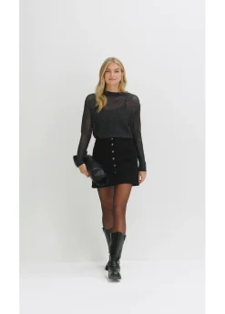 Best Jersey de punto ajour con hilo brillante Mujer Jerséis|Ropa De Punto