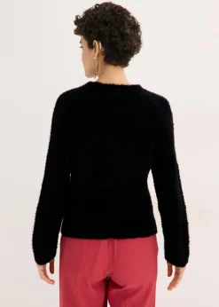 Hot Jersey de punto ajour con hilo suave Mujer Jerséis|Ropa De Punto