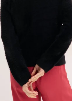 Hot Jersey de punto ajour con hilo suave Mujer Jerséis|Ropa De Punto