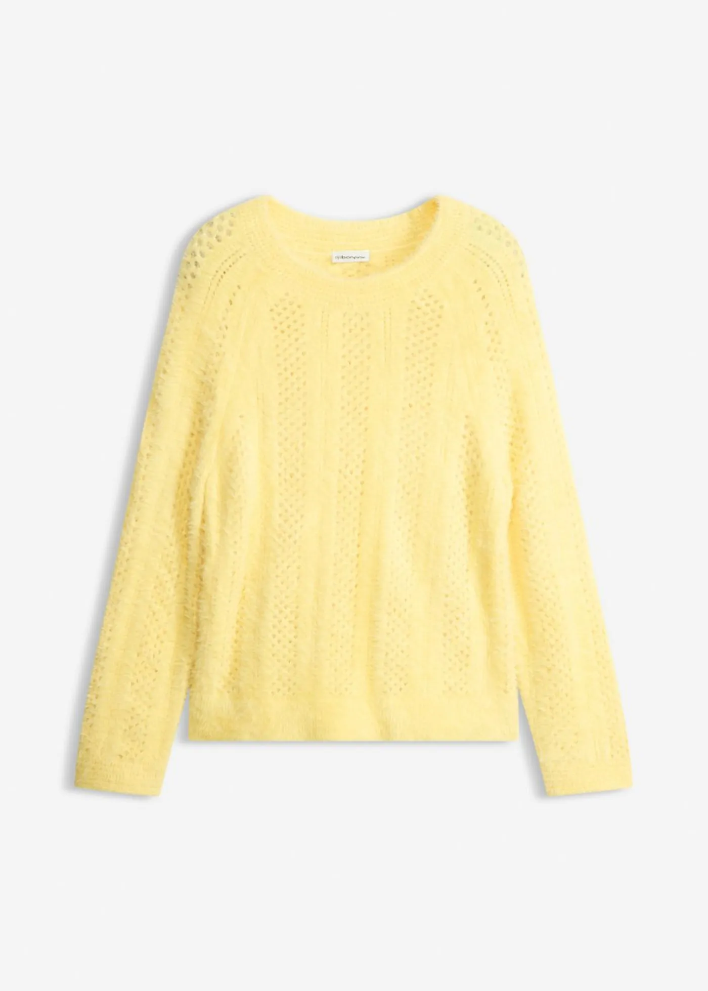 Jersey de punto ajour con hilo suave Mujer Jerséis|Ropa De Punto