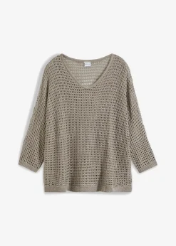Best Jersey de punto ajour de mezcla de viscosa Mujer Novedades|Jerséis