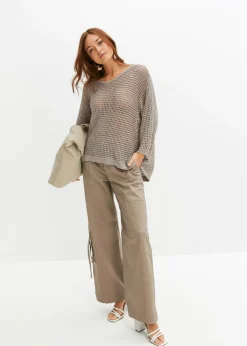 Best Jersey de punto ajour de mezcla de viscosa Mujer Novedades|Jerséis