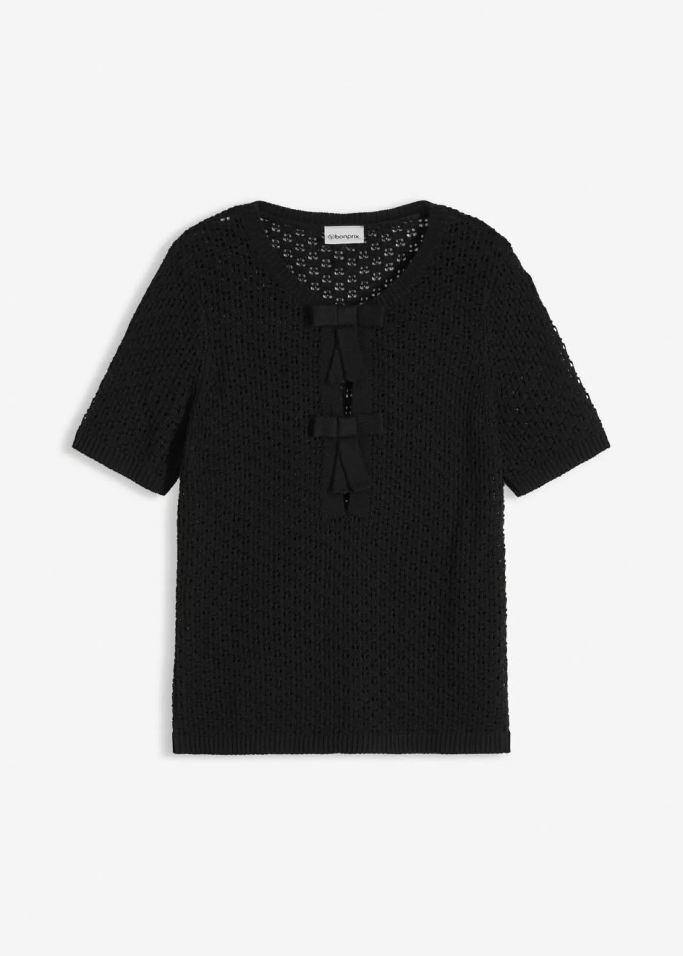 Clearance Jersey de punto ajour de mezcla de algodón Mujer Jerséis|Novedades