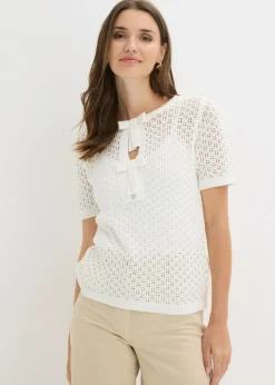 Discount Jersey de punto ajour de mezcla de algodón Mujer Jerséis|Novedades