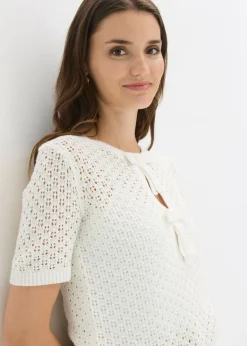 Discount Jersey de punto ajour de mezcla de algodón Mujer Jerséis|Novedades