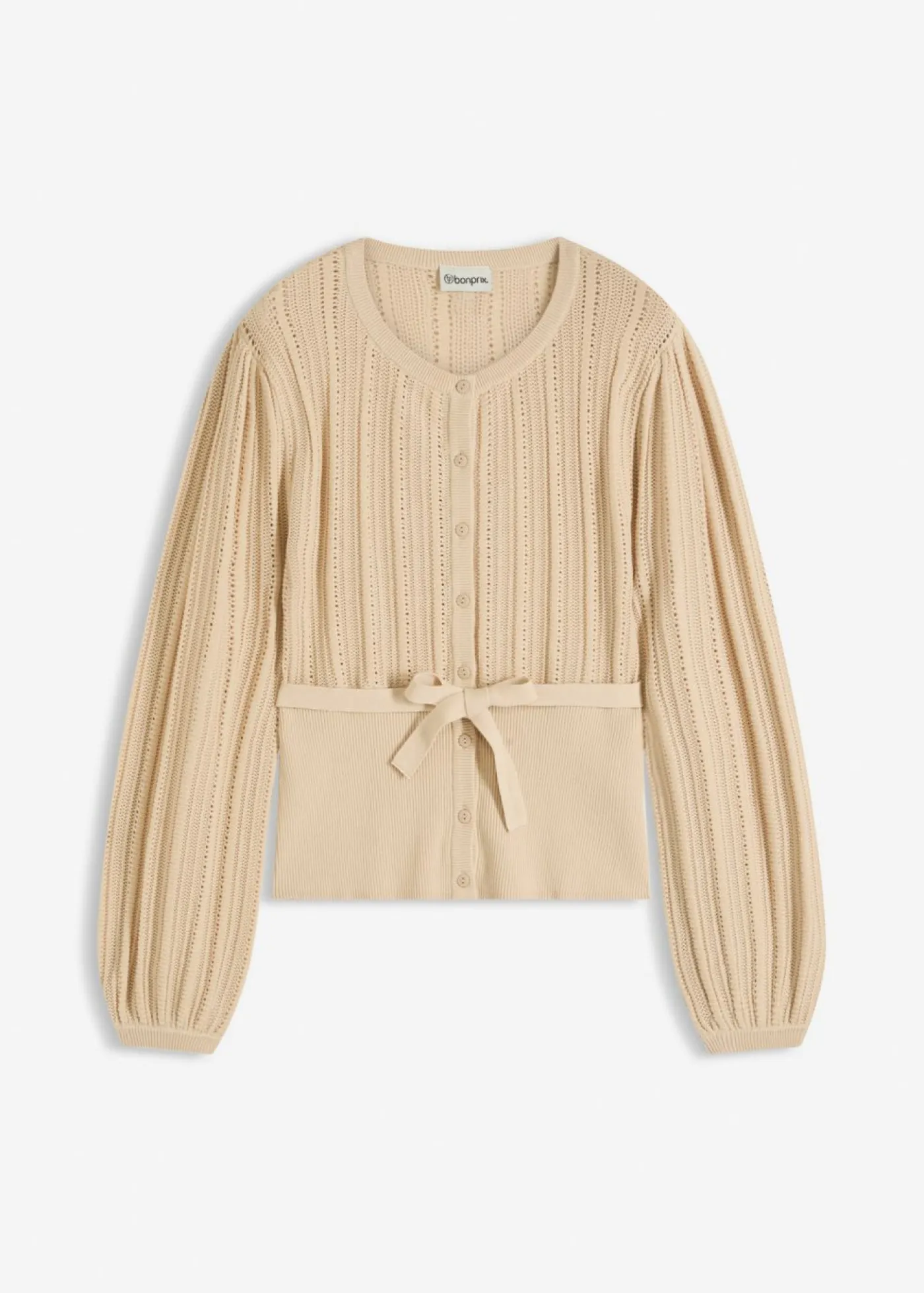 Clearance Jersey de punto ajour en mezcla de algodón Mujer Jerséis|Novedades