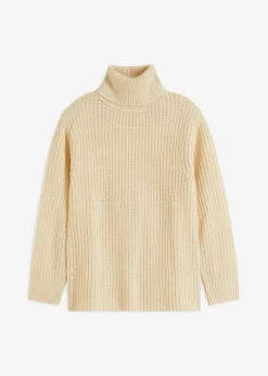 Online Jersey de punto con cuello vuelto Mujer Jerséis|Ropa De Punto