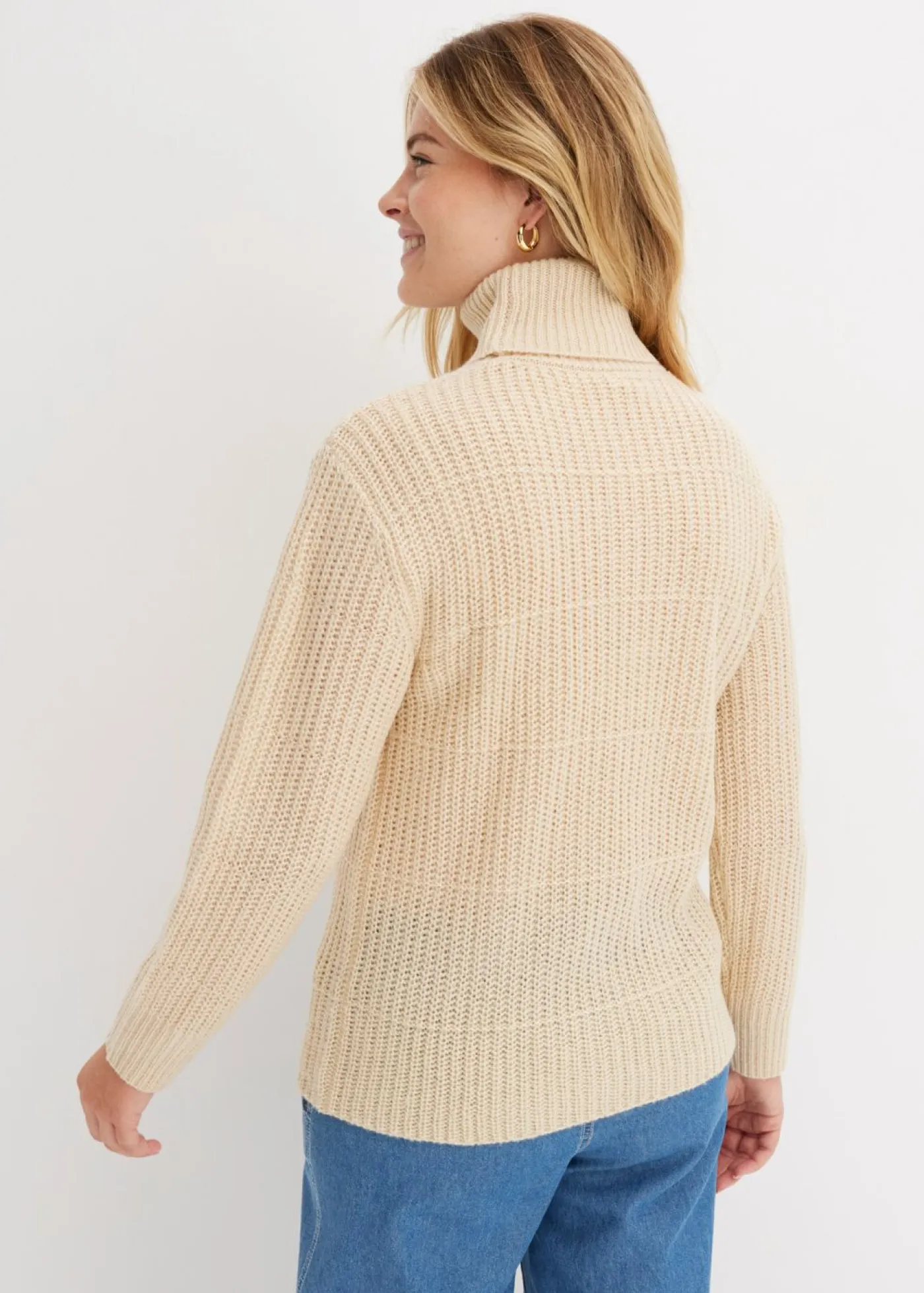 Online Jersey de punto con cuello vuelto Mujer Jerséis|Ropa De Punto