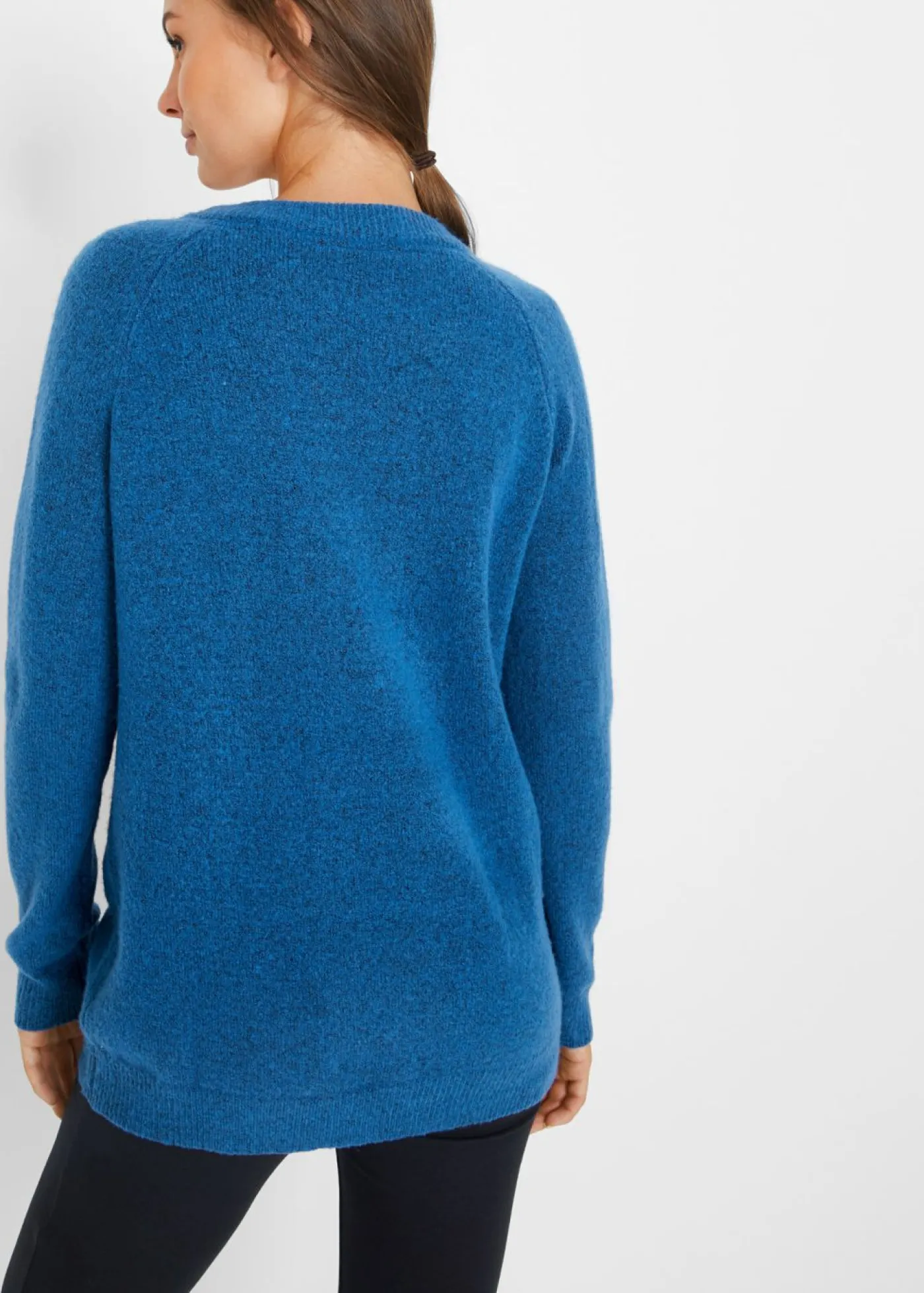 Best Jersey de punto con cuello en V, de corte oversize Mujer Jerséis|Ropa De Punto
