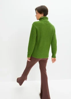 Outlet Jersey de punto con cuello vuelto Mujer Jerséis|Ropa De Punto