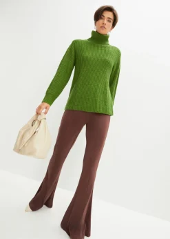 Outlet Jersey de punto con cuello vuelto Mujer Jerséis|Ropa De Punto