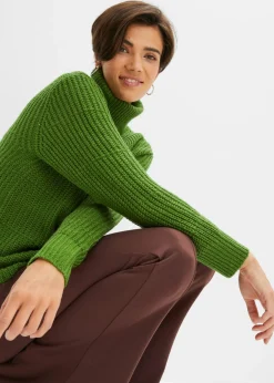 Outlet Jersey de punto con cuello vuelto Mujer Jerséis|Ropa De Punto