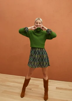 Outlet Jersey de punto con cuello vuelto Mujer Jerséis|Ropa De Punto
