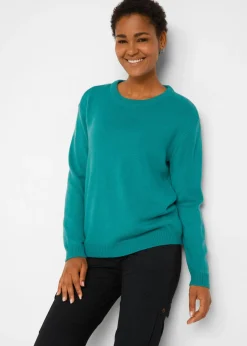 Clearance Jersey de punto con cuello redondo Mujer Básicos|Jerséis