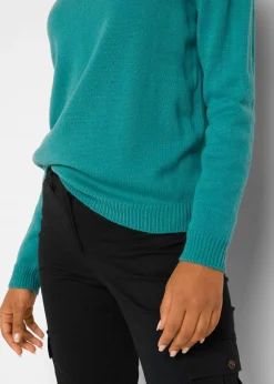 Clearance Jersey de punto con cuello redondo Mujer Básicos|Jerséis