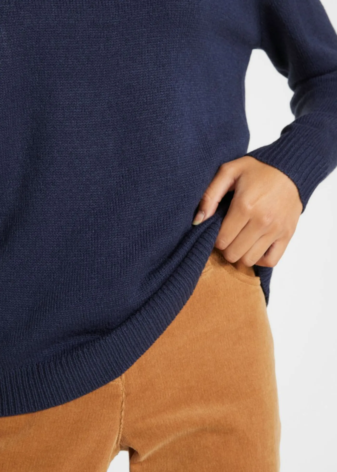 Outlet Jersey de punto con cuello redondo Mujer Básicos|Jerséis