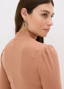 Best Jersey de punto de canalé de mezcla de viscosa Mujer Vestidos