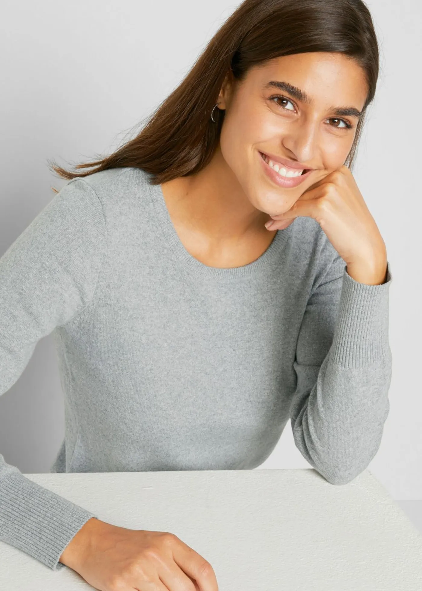 Clearance Jersey de punto fino Mujer Básicos|Jerséis