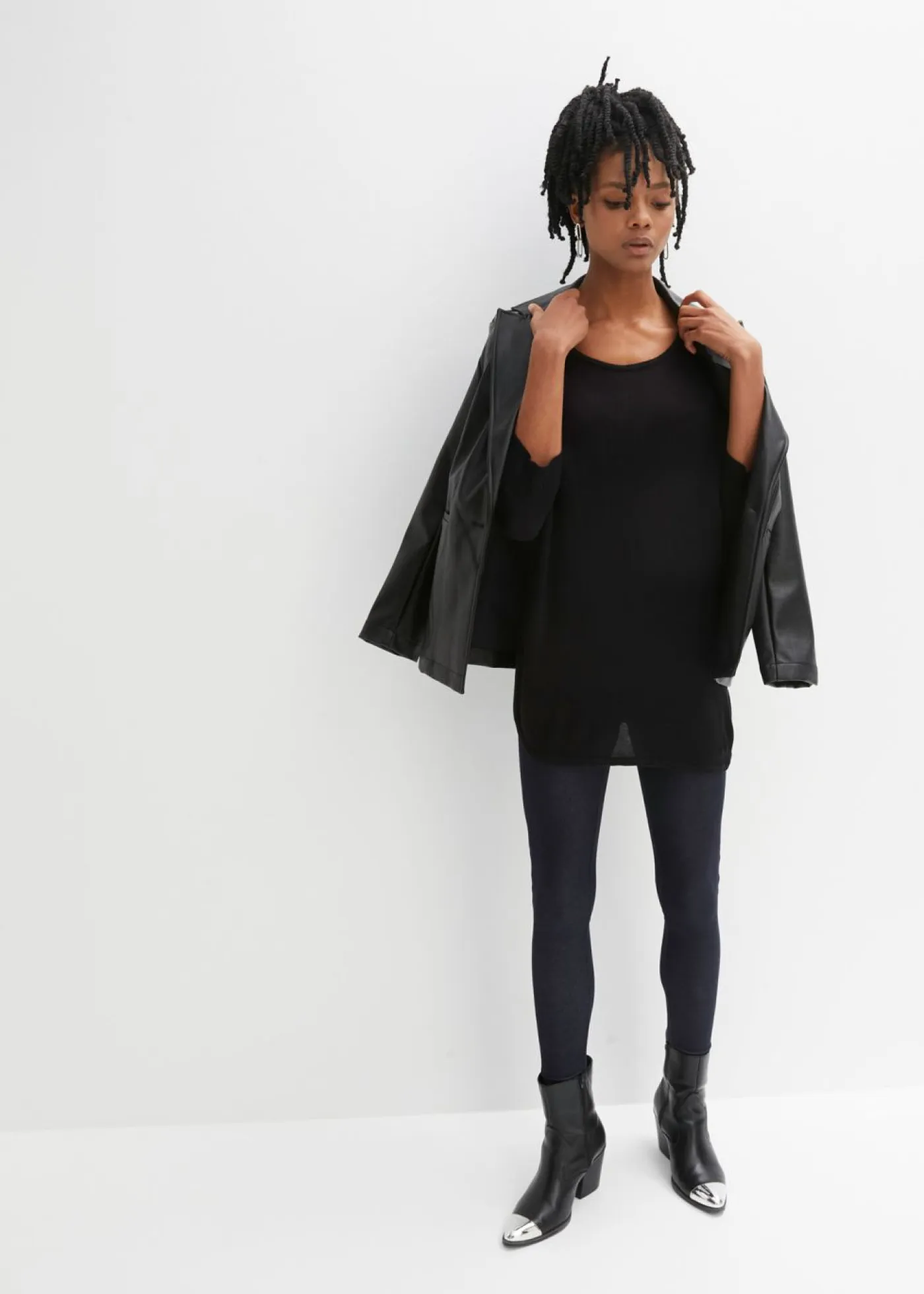 Clearance Jersey de punto fino con mangas 3/4 Mujer Jerséis|Ropa De Punto