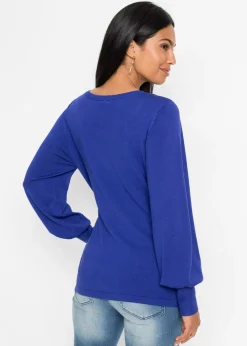 New Jersey de punto fino con viscosa sostenible Mujer Básicos|Jerséis