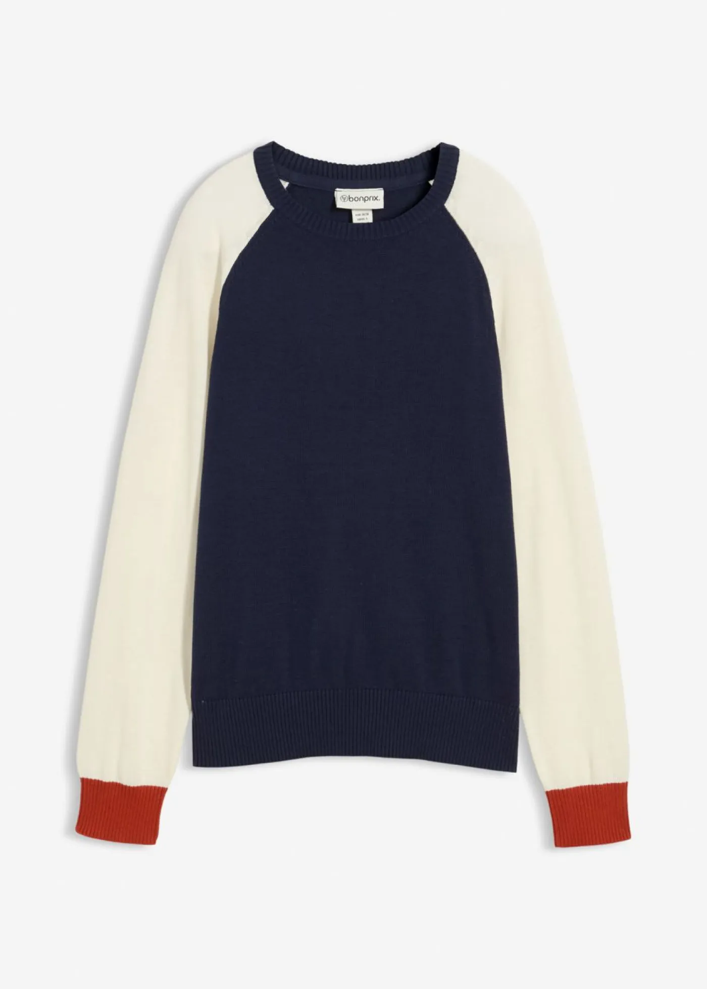 New Jersey de punto fino con mangas raglán Mujer Jerséis|Ropa De Punto