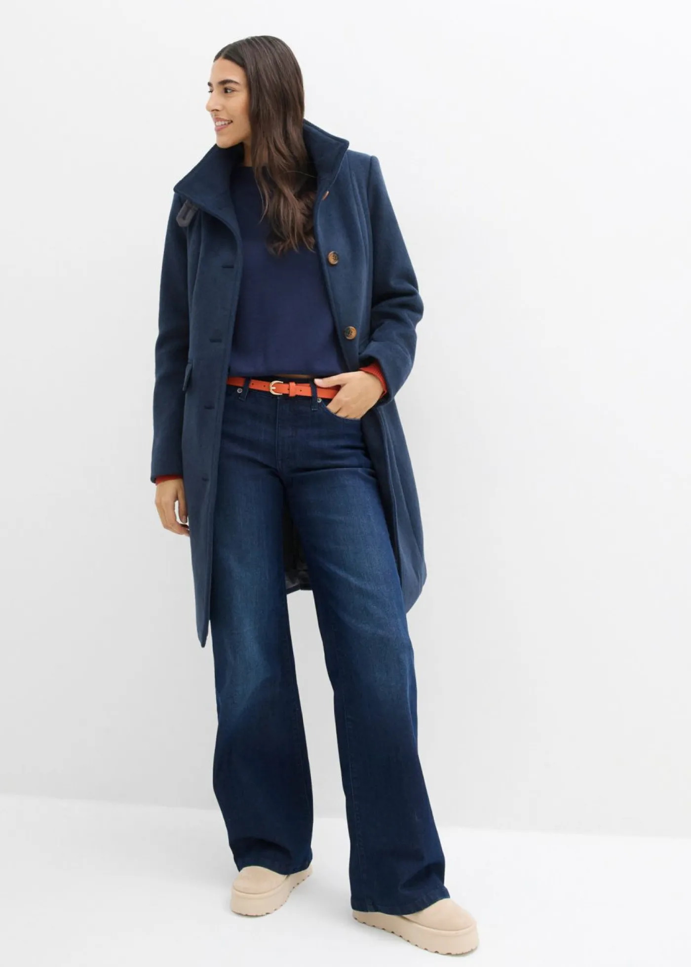 New Jersey de punto fino con mangas raglán Mujer Jerséis|Ropa De Punto