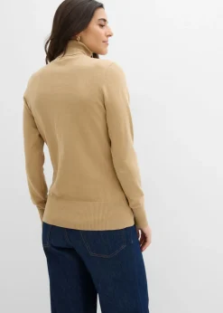 Best Jersey de punto fino con cuello alto Mujer Básicos|Jerséis