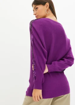 Discount Jersey de punto fino con lentejuelas Mujer Jerséis|Ropa De Punto
