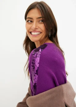 Discount Jersey de punto fino con lentejuelas Mujer Jerséis|Ropa De Punto