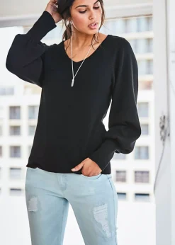 Discount Jersey de punto fino con viscosa sostenible Mujer Básicos|Jerséis
