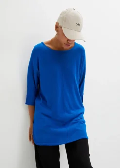 Clearance Jersey de punto fino con mangas 3/4 Mujer Jerséis|Ropa De Punto