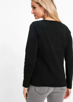 Sale Jersey de punto fino con detalles de tachuelas Mujer Jerséis|Ropa De Punto