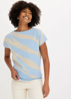 Hot Jersey de punto fino con hilo brillante Mujer Jerséis|Ropa De Punto