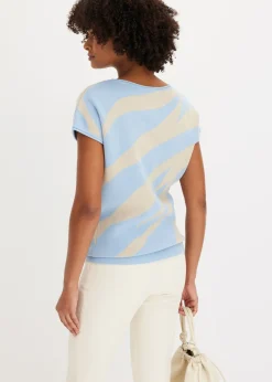 Hot Jersey de punto fino con hilo brillante Mujer Jerséis|Ropa De Punto