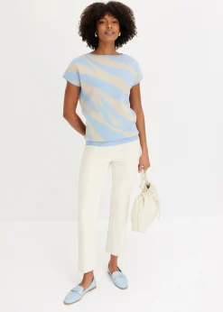 Hot Jersey de punto fino con hilo brillante Mujer Jerséis|Ropa De Punto