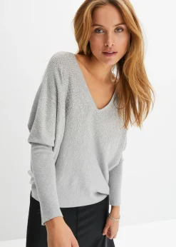 Sale Jersey de punto fino con aplicación de piedras brillantes Mujer Jerséis|Ropa De Punto