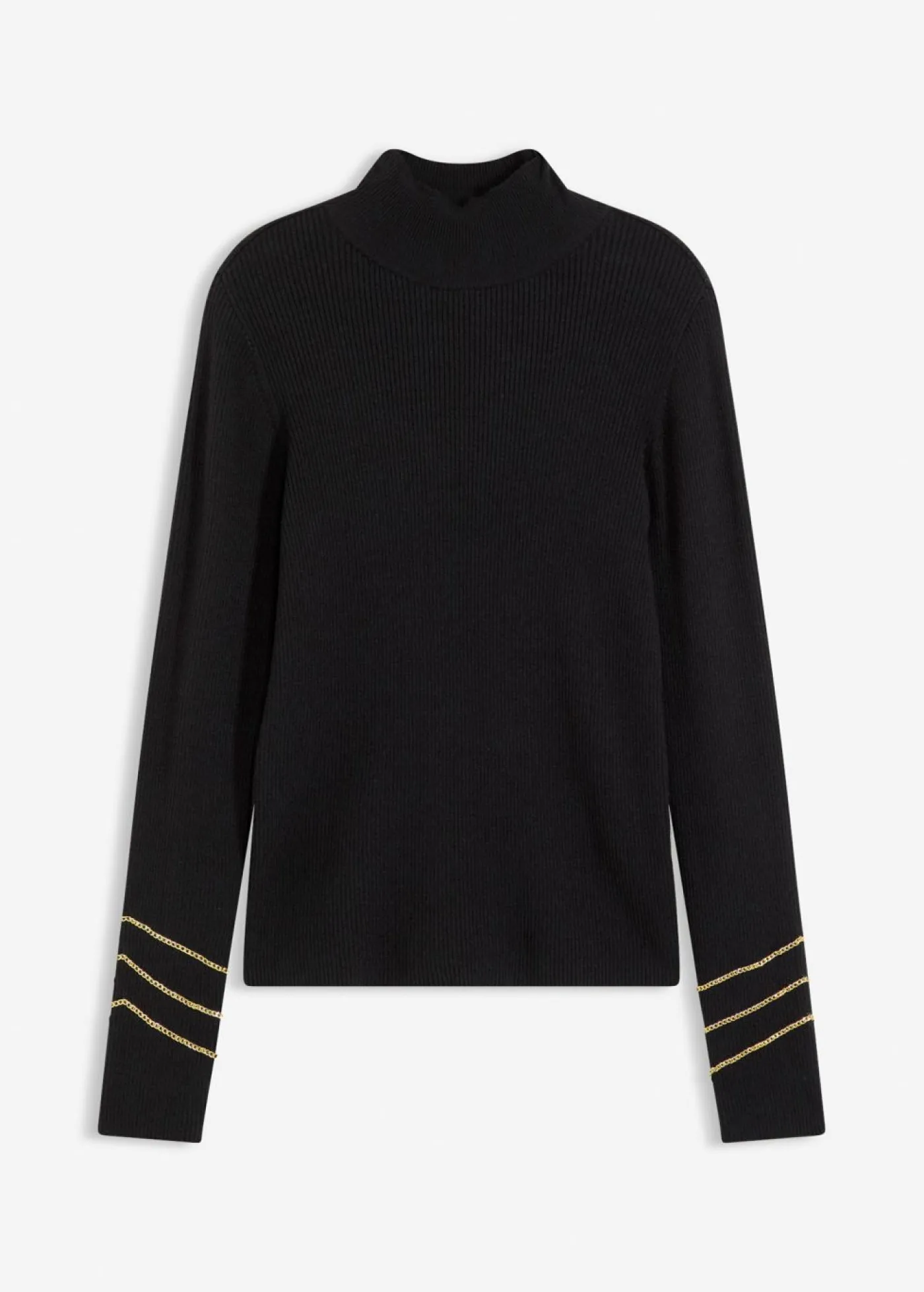 Discount Jersey de punto fino con cadenas doradas Mujer Jerséis|Ropa De Punto