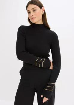 Discount Jersey de punto fino con cadenas doradas Mujer Jerséis|Ropa De Punto