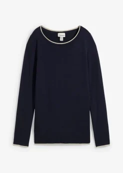 New Jersey de punto fino de mezcla de algodón Mujer Jerséis|Ropa De Punto
