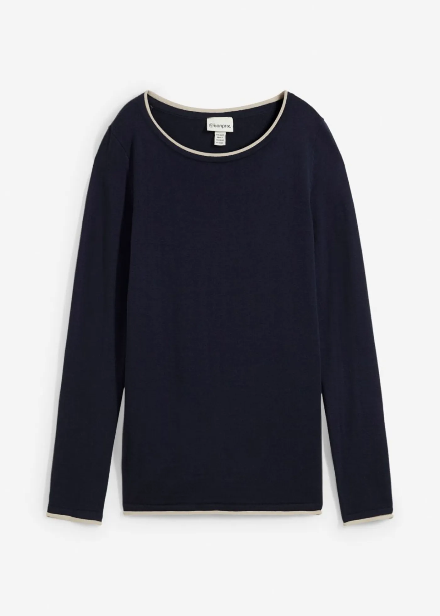 New Jersey de punto fino de mezcla de algodón Mujer Jerséis|Ropa De Punto
