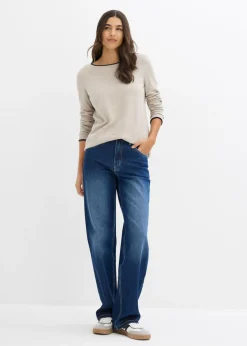 Sale Jersey de punto fino de mezcla de algodón Mujer Jerséis|Ropa De Punto