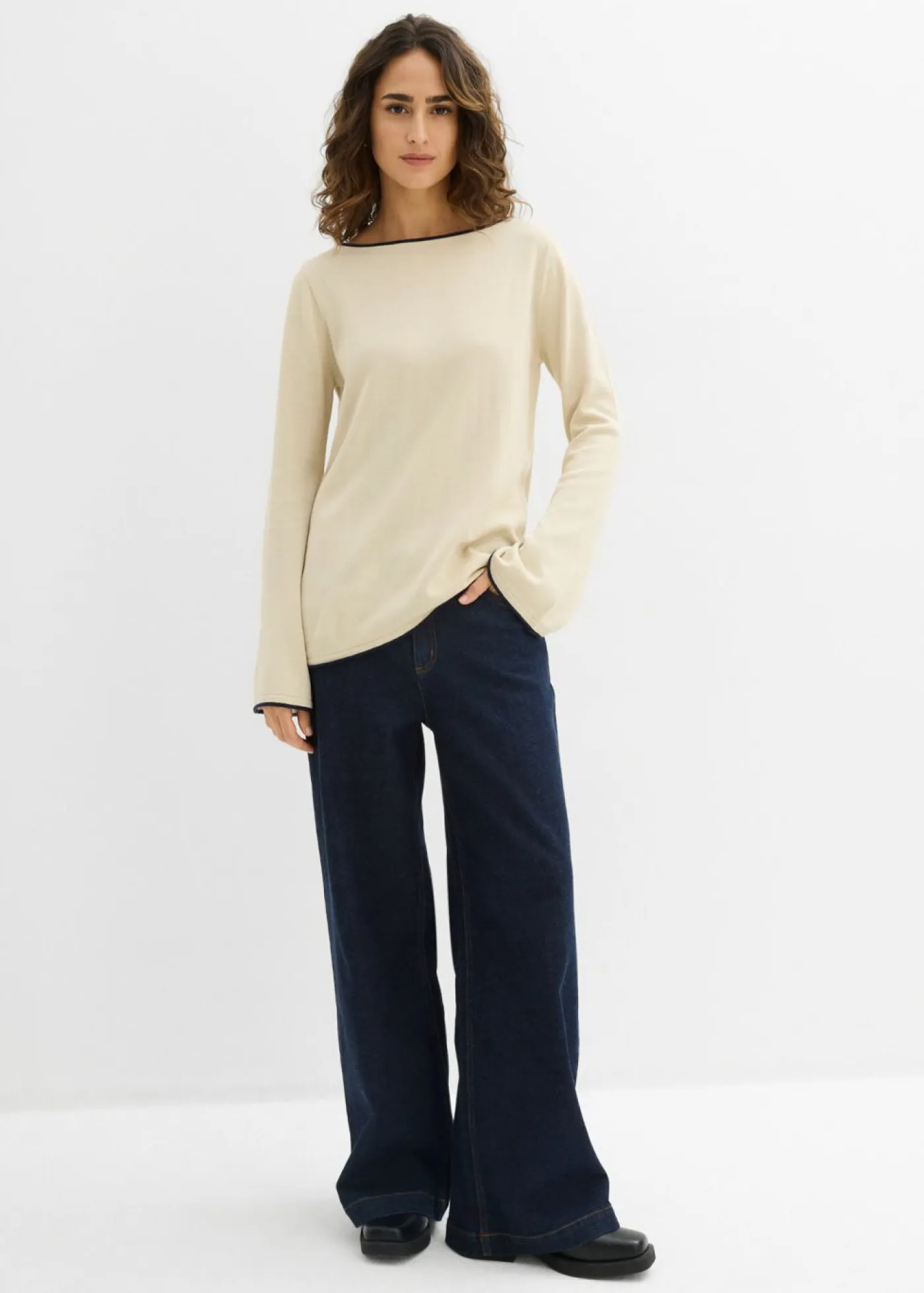 Online Jersey de punto fino de mezcla de algodón Mujer Jerséis|Ropa De Punto