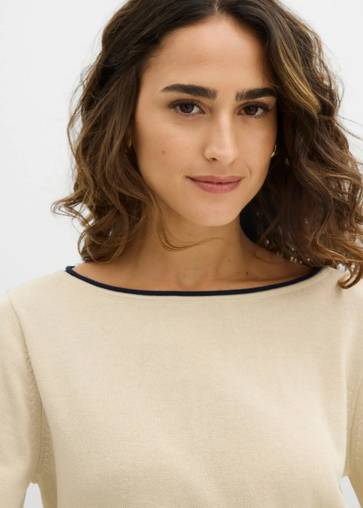 Online Jersey de punto fino de mezcla de algodón Mujer Jerséis|Ropa De Punto
