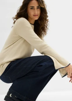 Online Jersey de punto fino de mezcla de algodón Mujer Jerséis|Ropa De Punto