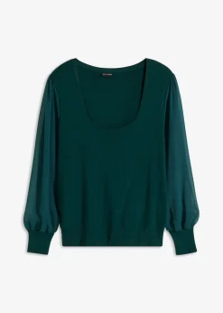 Discount Jersey de punto fino de mezcla de viscosa suave Mujer Jerséis|Ropa De Punto