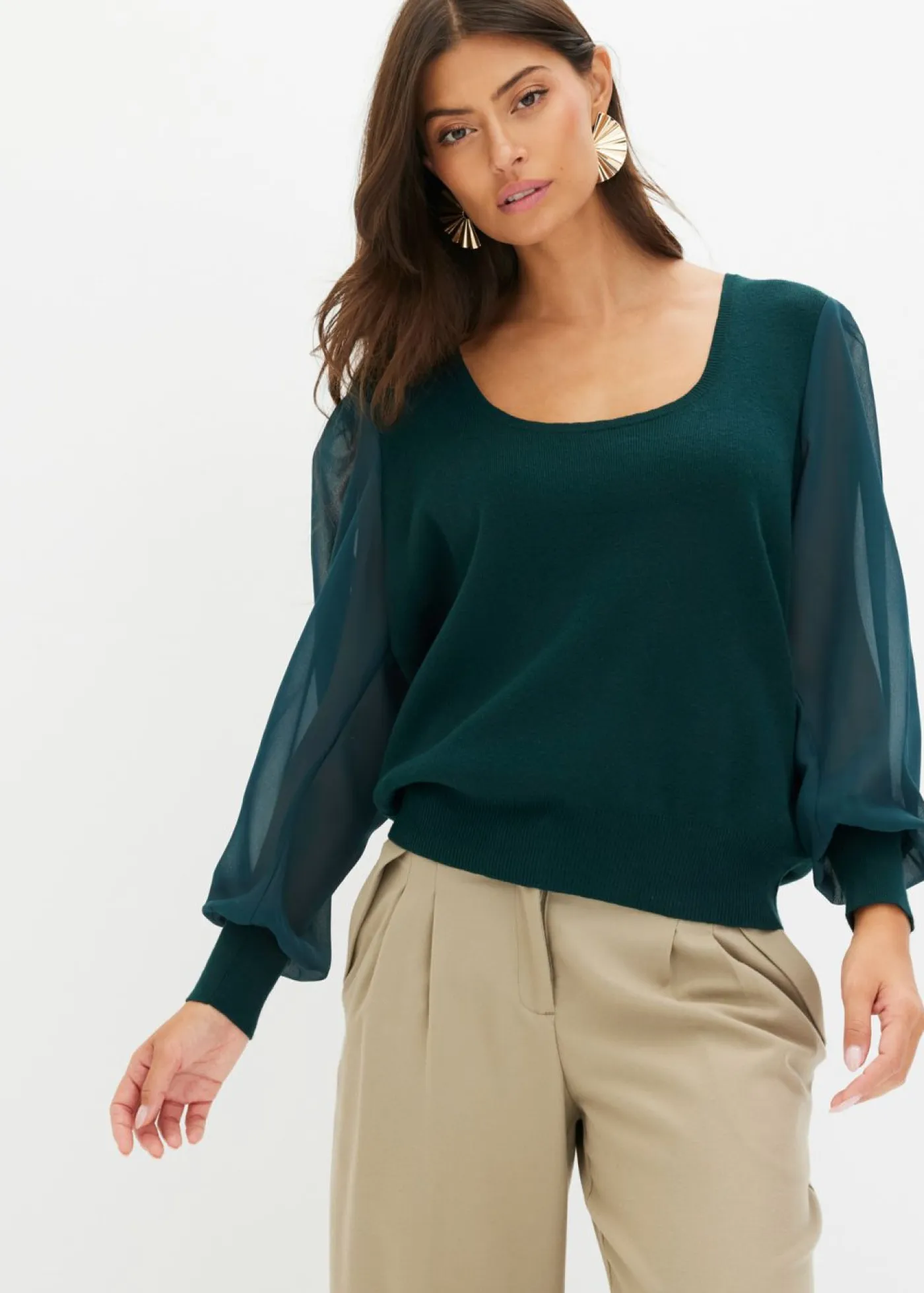 Discount Jersey de punto fino de mezcla de viscosa suave Mujer Jerséis|Ropa De Punto