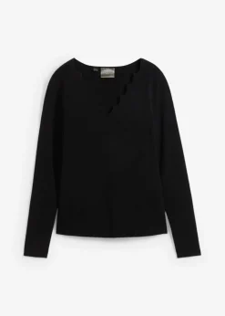 Outlet Jersey de punto fino de una suave mezcla de viscosa Mujer Jerséis|Ropa De Punto
