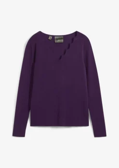Sale Jersey de punto fino de una suave mezcla de viscosa Mujer Jerséis|Ropa De Punto