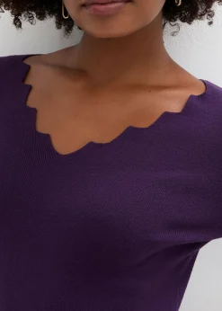 Sale Jersey de punto fino de una suave mezcla de viscosa Mujer Jerséis|Ropa De Punto