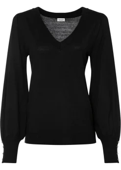 Hot Jersey de punto fino en mezcla de viscosa Mujer Jerséis|Ropa De Punto